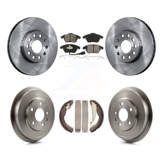 [Avant + Arrière] Kit de Disque et plaquette (semi-métallique) de frein pour Volkswagen Jetta Beetle avec 288mm Diameter Rotor K8S-103308