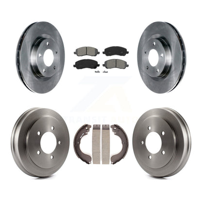 [Avant + Arrière] Kit de Disque et plaquette (semi-métallique) de frein pour Jeep Patriot Compass Dodge Caliber Chrysler Sebring Avenger K8S-103310