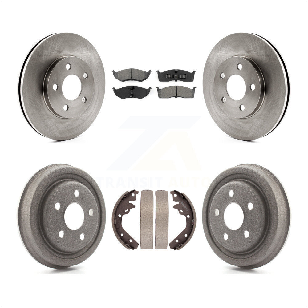 [Avant + Arrière] Kit de Disque et plaquette (semi-métallique) de frein pour Neon Dodge Plymouth Chrysler SX 2.0 K8S-103322 par Transit Auto