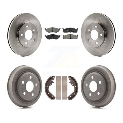 [Avant + Arrière] Kit de Disque et plaquette (semi-métallique) de frein pour Neon Dodge Plymouth Chrysler SX 2.0 K8S-103322 par Transit Auto