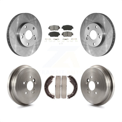 [Avant + Arrière] Kit de Disque et plaquette (semi-métallique) de frein pour 2006 Toyota Camry Base LE Vehicles Manufactured In USA K8S-103328 par Transit Auto