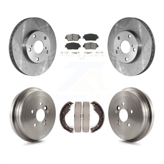 [Avant + Arrière] Kit de Disque et plaquette (semi-métallique) de frein pour 2006 Toyota Camry Base LE Vehicles Manufactured In USA K8S-103328 par Transit Auto
