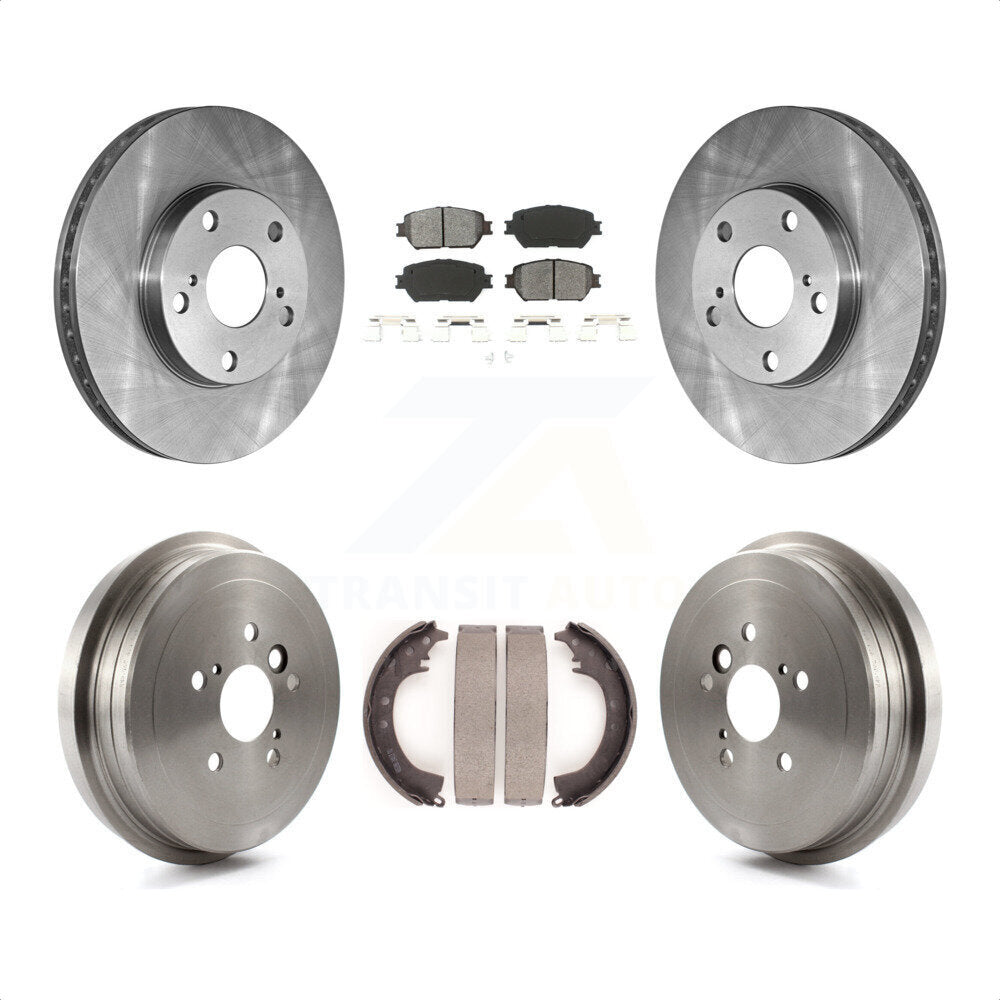 [Avant + Arrière] Kit de Disque et plaquette (semi-métallique) de frein pour 2005-2006 Toyota Camry Base LE Vehicles Manufactured In Japan K8S-103329 par Transit Auto