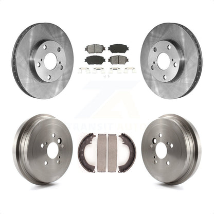 [Avant + Arrière] Kit de Disque et plaquette (semi-métallique) de frein pour 2005-2006 Toyota Camry Base LE Vehicles Manufactured In Japan K8S-103329 par Transit Auto
