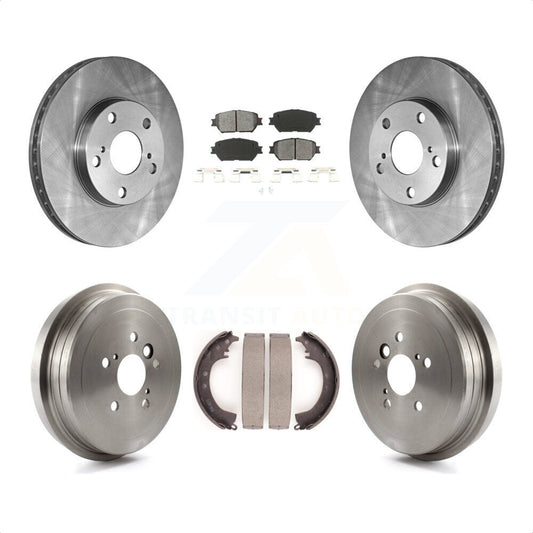 [Avant + Arrière] Kit de Disque et plaquette (semi-métallique) de frein pour 2005-2006 Toyota Camry Base LE Vehicles Manufactured In Japan K8S-103329 par Transit Auto
