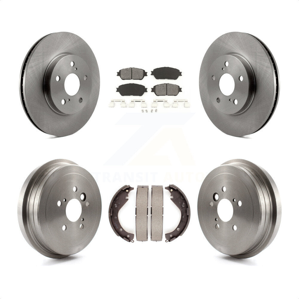 [Avant + Arrière] Kit de Disque et plaquette (semi-métallique) de frein pour 2006 Toyota Camry SE XLE Vehicles Manufactured In USA K8S-103330 par Transit Auto