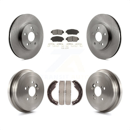 [Avant + Arrière] Kit de Disque et plaquette (semi-métallique) de frein pour 2006 Toyota Camry SE XLE Vehicles Manufactured In USA K8S-103330 par Transit Auto