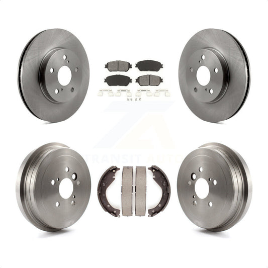 [Avant + Arrière] Kit de Disque et plaquette (semi-métallique) de frein pour 2006 Toyota Camry SE XLE Vehicles Manufactured In USA K8S-103330 par Transit Auto