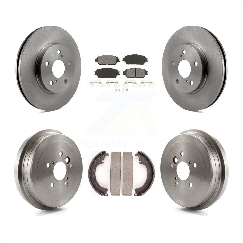 [Avant + Arrière] Kit de Disque et plaquette (semi-métallique) de frein pour 2005-2006 Toyota Camry SE XLE Vehicles Manufactured In Japan K8S-103331 par Transit Auto