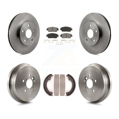 [Avant + Arrière] Kit de Disque et plaquette (semi-métallique) de frein pour 2005-2006 Toyota Camry SE XLE Vehicles Manufactured In Japan K8S-103331 par Transit Auto