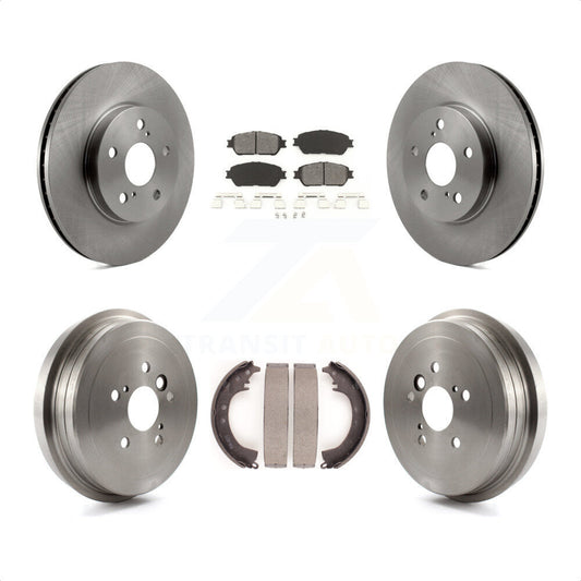[Avant + Arrière] Kit de Disque et plaquette (semi-métallique) de frein pour 2005-2006 Toyota Camry SE XLE Vehicles Manufactured In Japan K8S-103331 par Transit Auto