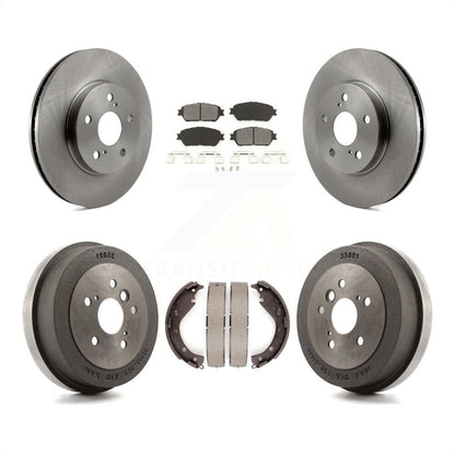 [Avant + Arrière] Kit de Disque et plaquette (semi-métallique) de frein pour 2005 Toyota Camry SE XLE Vehicles Manufactured In USA K8S-103333 par Transit Auto