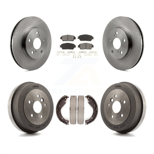 [Avant + Arrière] Kit de Disque et plaquette (semi-métallique) de frein pour 2005 Toyota Camry SE XLE Vehicles Manufactured In USA K8S-103333 par Transit Auto