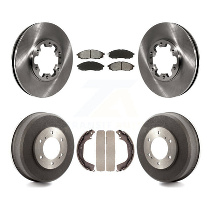 [Avant + Arrière] Kit de Disque et plaquette (semi-métallique) de frein pour Nissan Xterra Frontier K8S-103335