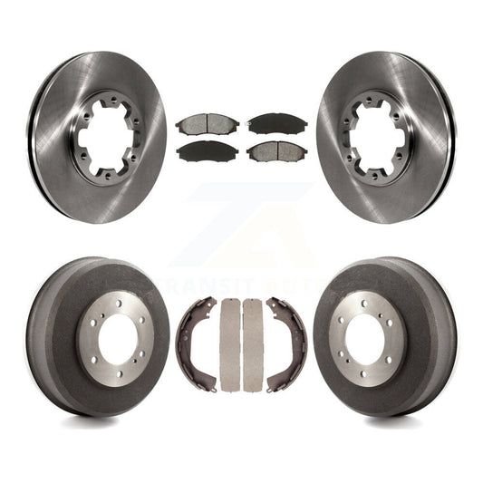 [Avant + Arrière] Kit de Disque et plaquette (semi-métallique) de frein pour Nissan Xterra Frontier K8S-103335
