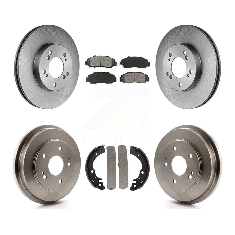 [Avant + Arrière] Kit de Disque et plaquette (semi-métallique) de frein pour 1997-2001 Honda CR-V K8S-103337