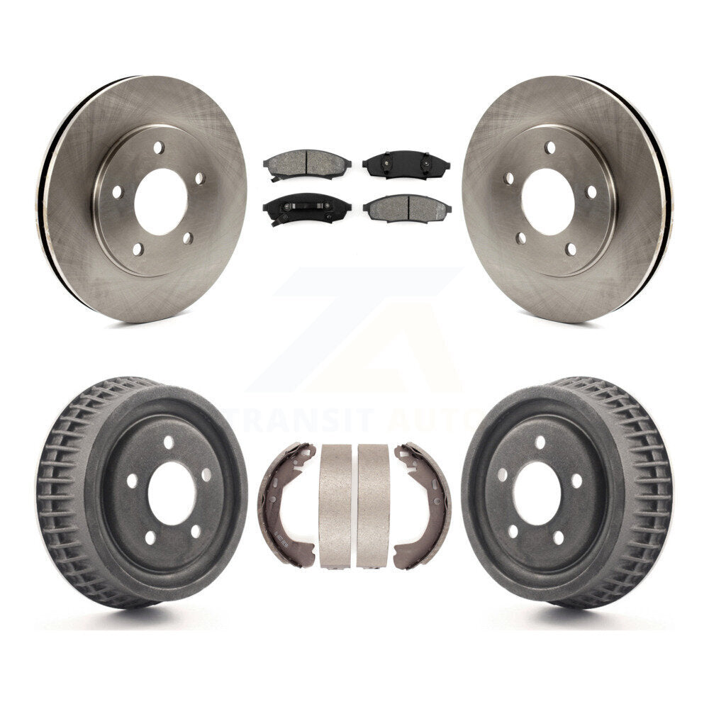 [Avant + Arrière] Kit de Disque et plaquette (semi-métallique) de frein pour 1995 Chevrolet Lumina Monte Carlo avec 10-1/2" Diameter Rotor rear brakes K8S-103342