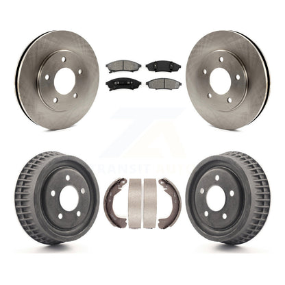 [Avant + Arrière] Kit de Disque et plaquette (semi-métallique) de frein pour 1995 Chevrolet Lumina Monte Carlo avec 10-1/2" Diameter Rotor rear brakes K8S-103342