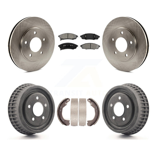 [Avant + Arrière] Kit de Disque et plaquette (semi-métallique) de frein pour 1995 Chevrolet Lumina Monte Carlo avec 10-1/2" Diameter Rotor rear brakes K8S-103342