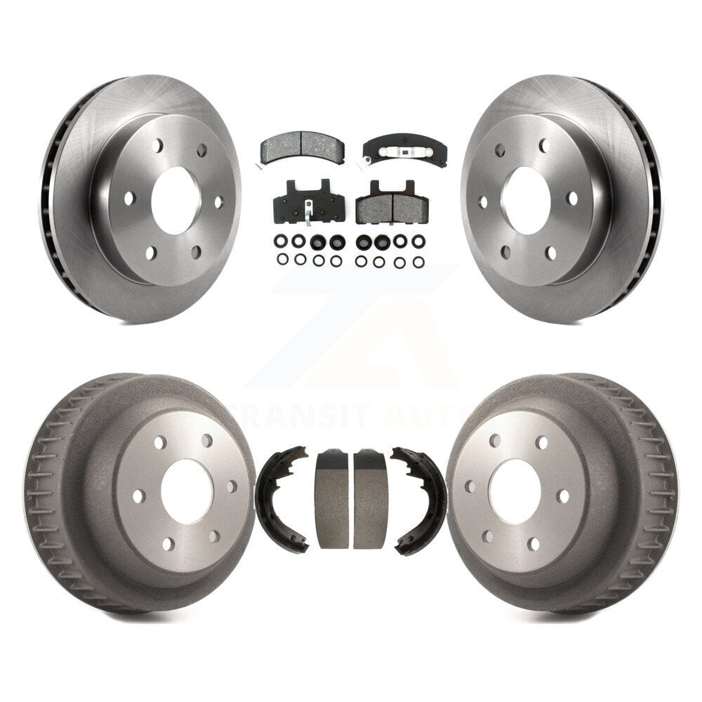 [Avant + Arrière] Kit de Disque et plaquette (semi-métallique) de frein pour 1997 Chevrolet K2500 avec 6 Lug Wheels K8S-103347