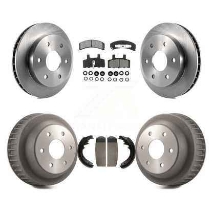 [Avant + Arrière] Kit de Disque et plaquette (semi-métallique) de frein pour 1997 Chevrolet K2500 avec 6 Lug Wheels K8S-103347