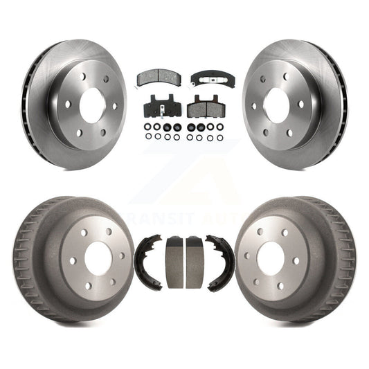 [Avant + Arrière] Kit de Disque et plaquette (semi-métallique) de frein pour 1997 Chevrolet K2500 avec 6 Lug Wheels K8S-103347