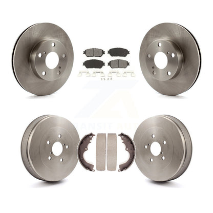 [Avant + Arrière] Kit de Disque et plaquette (semi-métallique) de frein pour Toyota Tacoma avec 5 Lug Wheels K8S-103348