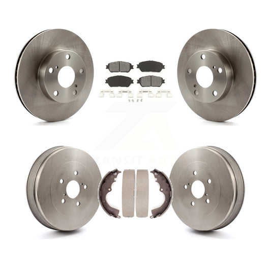 [Avant + Arrière] Kit de Disque et plaquette (semi-métallique) de frein pour Toyota Tacoma avec 5 Lug Wheels K8S-103348