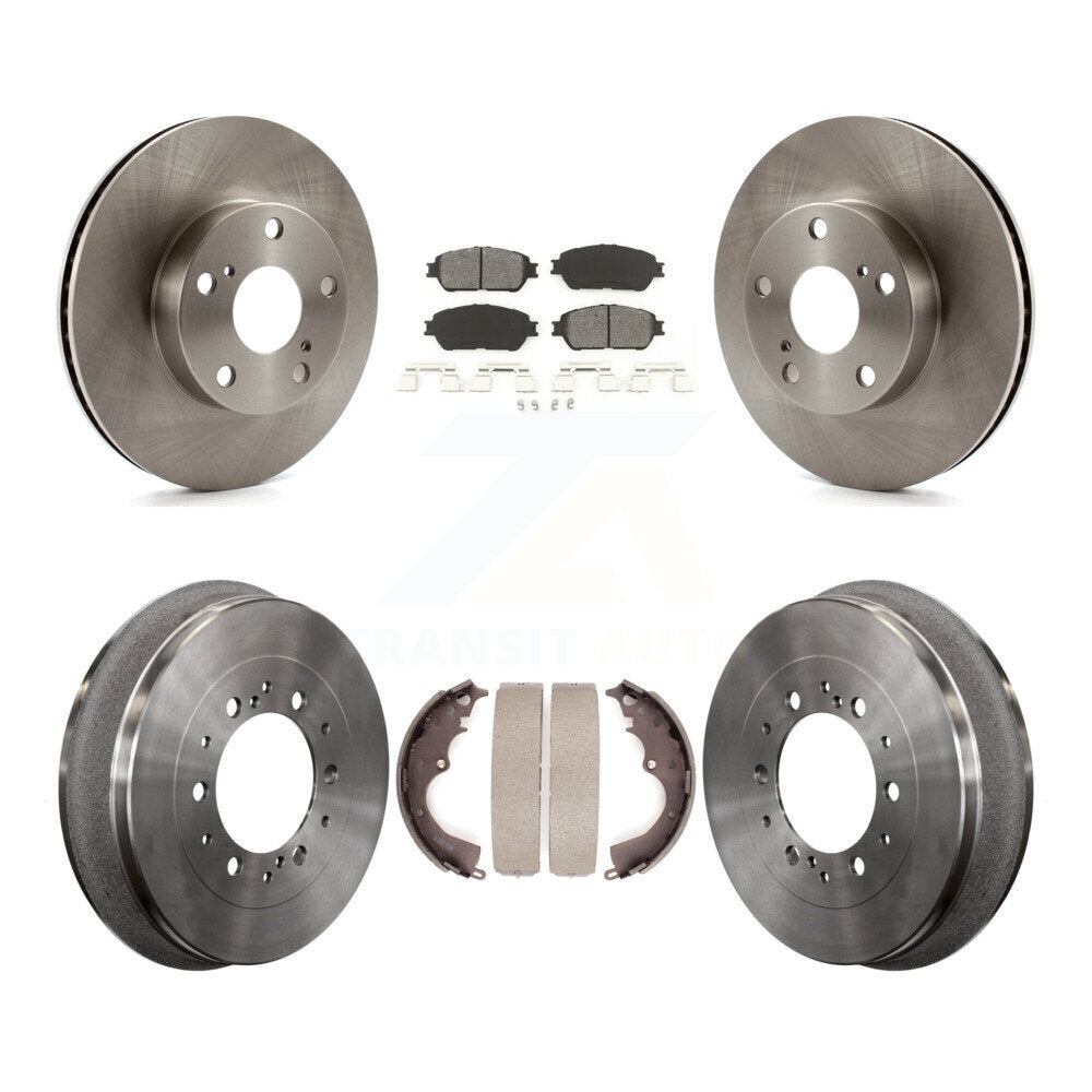 [Avant + Arrière] Kit de Disque et plaquette (semi-métallique) de frein pour 2015 Toyota Tacoma 4WD avec 5 Lug Wheels K8S-103350
