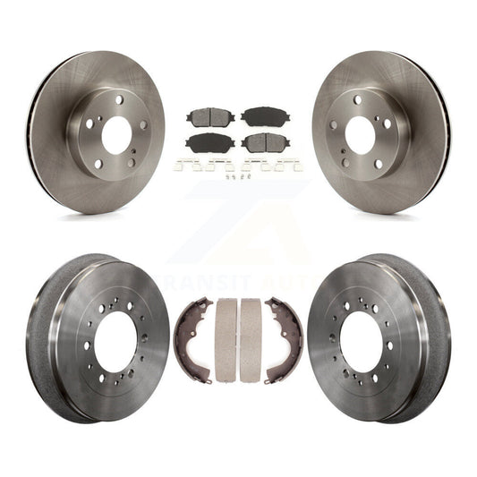 [Avant + Arrière] Kit de Disque et plaquette (semi-métallique) de frein pour 2015 Toyota Tacoma 4WD avec 5 Lug Wheels K8S-103350