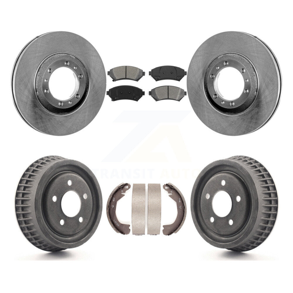 [Avant + Arrière] Kit de Disque et plaquette (semi-métallique) de frein pour Buick Century Chevrolet Venture Pontiac Montana Oldsmobile Silhouette Trans Sport K8S-103355