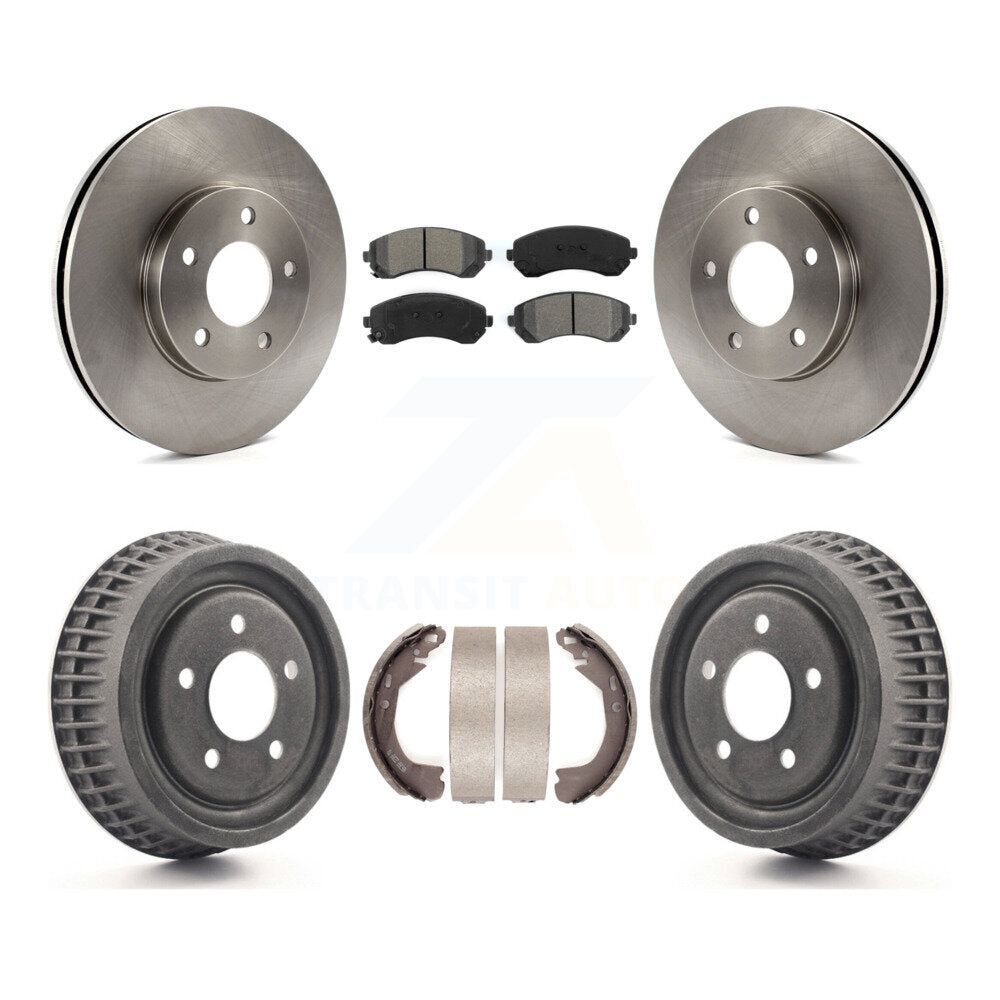 [Avant + Arrière] Kit de Disque et plaquette (semi-métallique) de frein pour 2002-2004 Chevrolet Venture Pontiac Montana Oldsmobile Silhouette K8S-103356