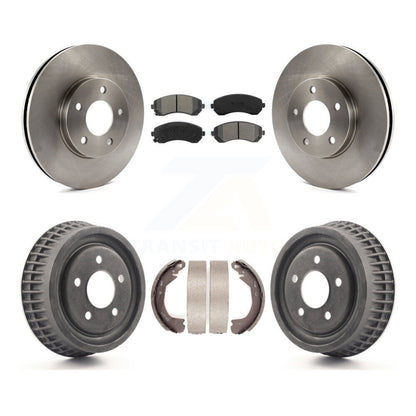 [Avant + Arrière] Kit de Disque et plaquette (semi-métallique) de frein pour 2002-2004 Chevrolet Venture Pontiac Montana Oldsmobile Silhouette K8S-103356