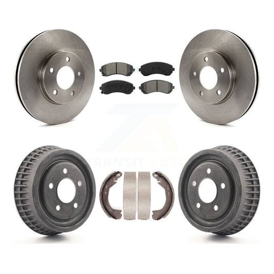 [Avant + Arrière] Kit de Disque et plaquette (semi-métallique) de frein pour 2002-2004 Chevrolet Venture Pontiac Montana Oldsmobile Silhouette K8S-103356