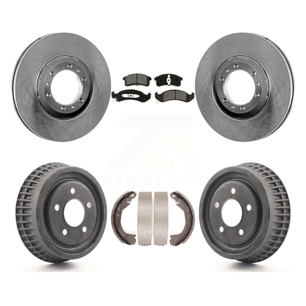 [Avant + Arrière] Kit de Disque et plaquette (semi-métallique) de frein pour Buick LeSabre Oldsmobile 88 Pontiac Bonneville Park Avenue 98 Chevrolet Lumina APV Regency LSS Trans Sport Silhouette K8S-103357