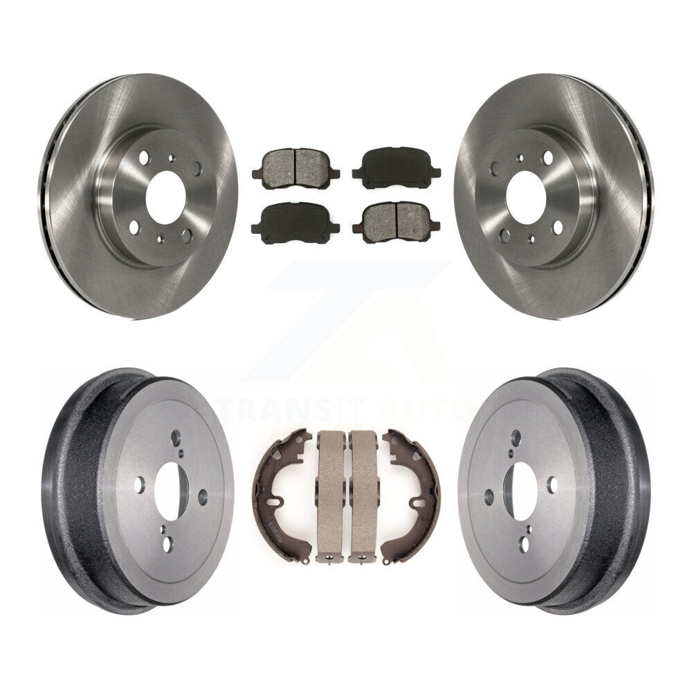 [Avant + Arrière] Kit de Disque et plaquette (semi-métallique) de frein pour Toyota Corolla K8S-103362