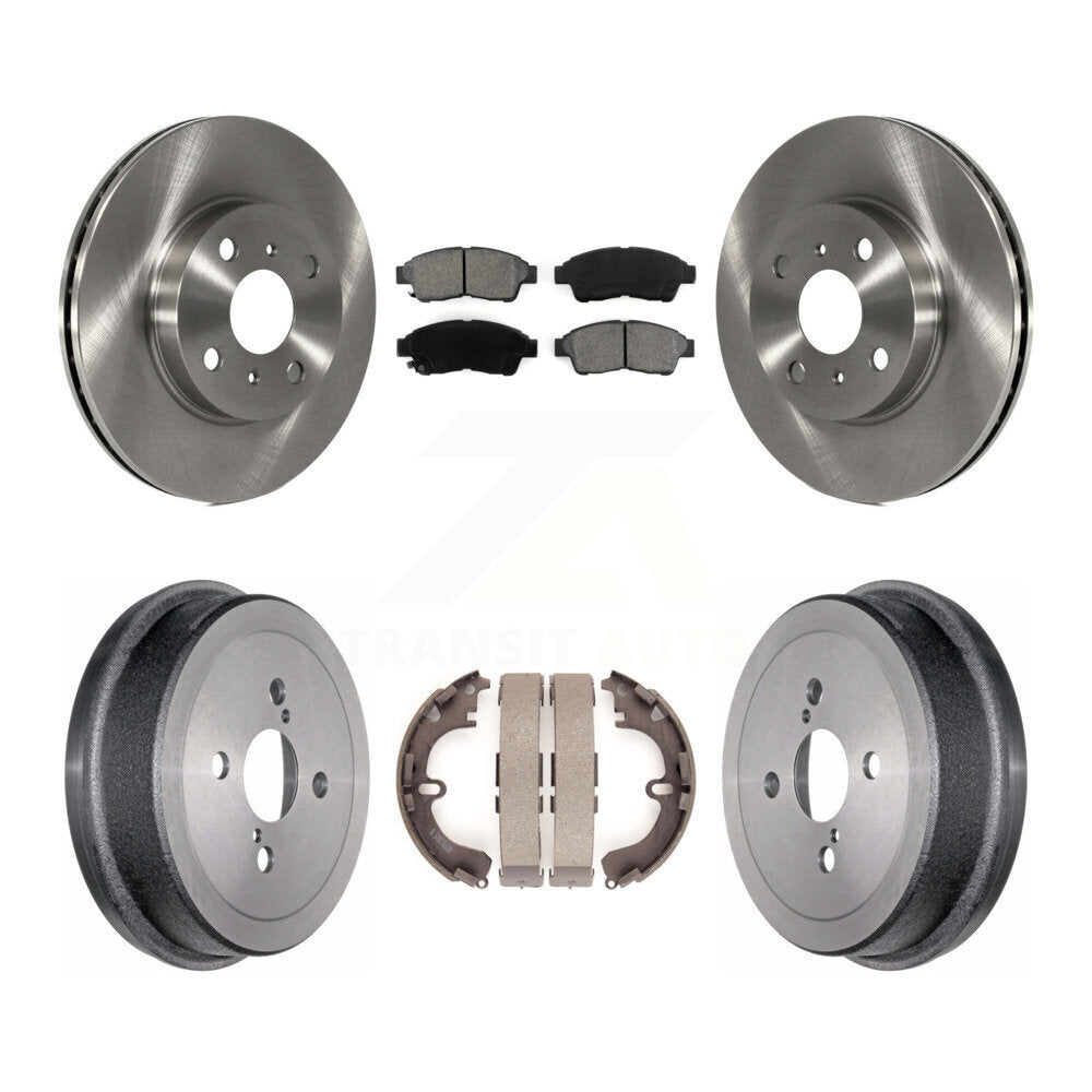 [Avant + Arrière] Kit de Disque et plaquette (semi-métallique) de frein pour 1993-1997 Toyota Corolla Geo Prizm K8S-103363