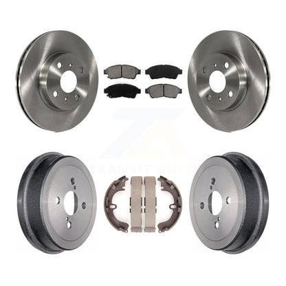 [Avant + Arrière] Kit de Disque et plaquette (semi-métallique) de frein pour 1993-1997 Toyota Corolla Geo Prizm K8S-103363