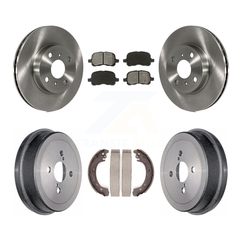 [Avant + Arrière] Kit de Disque et plaquette (semi-métallique) de frein pour 2002 Toyota Corolla From 04 02 K8S-103364