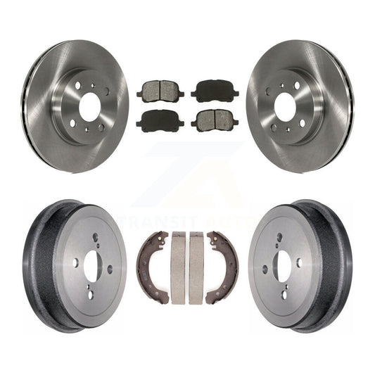 [Avant + Arrière] Kit de Disque et plaquette (semi-métallique) de frein pour 2002 Toyota Corolla From 04 02 K8S-103364
