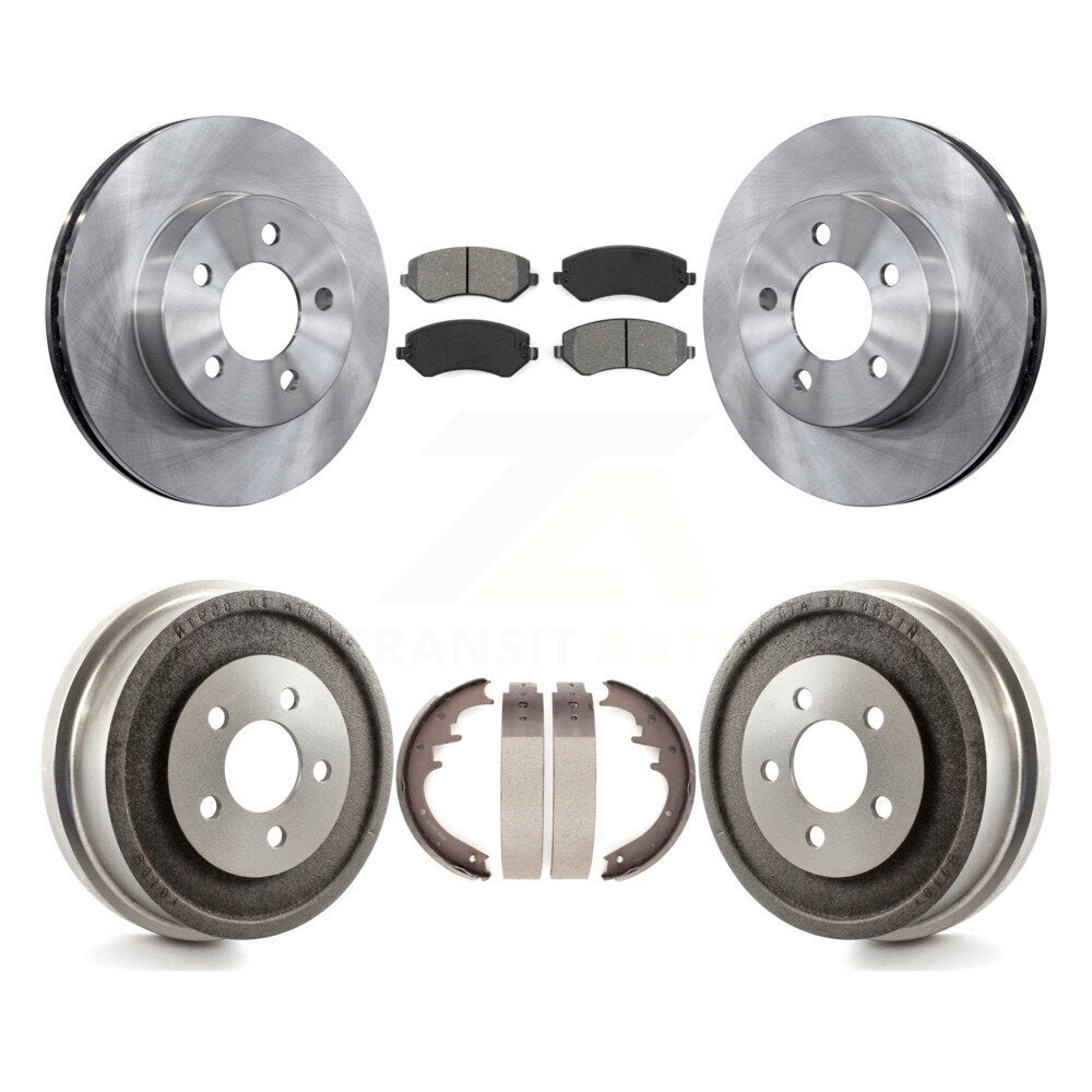 [Avant + Arrière] Kit de Disque et plaquette (semi-métallique) de frein pour 2002 Jeep Liberty K8S-103367