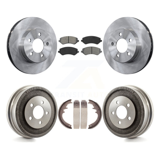 [Avant + Arrière] Kit de Disque et plaquette (semi-métallique) de frein pour 2002 Jeep Liberty K8S-103367