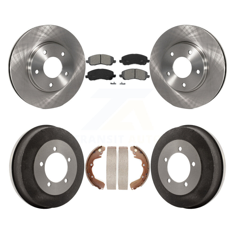 [Avant + Arrière] Kit de Disque et plaquette (semi-métallique) de frein pour Chrysler Sebring Mitsubishi Dodge Stratus Eclipse Galant K8S-103368