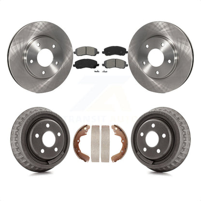 [Avant + Arrière] Kit de Disque et plaquette (semi-métallique) de frein pour 2001 Dodge Stratus Coupe avec rear brakes K8S-103369 par Transit Auto