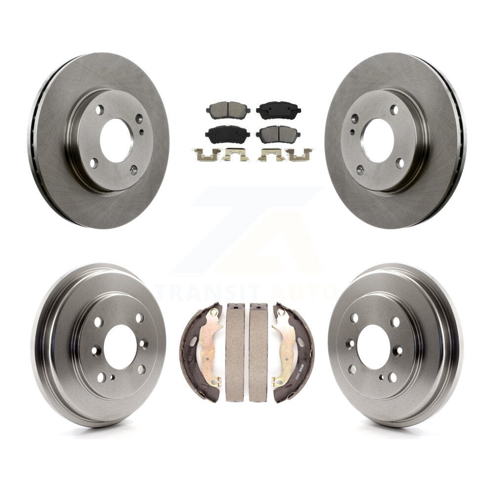 [Avant + Arrière] Kit de Disque et plaquette (semi-métallique) de frein pour Ford Fiesta K8S-103374