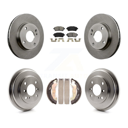[Avant + Arrière] Kit de Disque et plaquette (semi-métallique) de frein pour Ford Fiesta K8S-103374