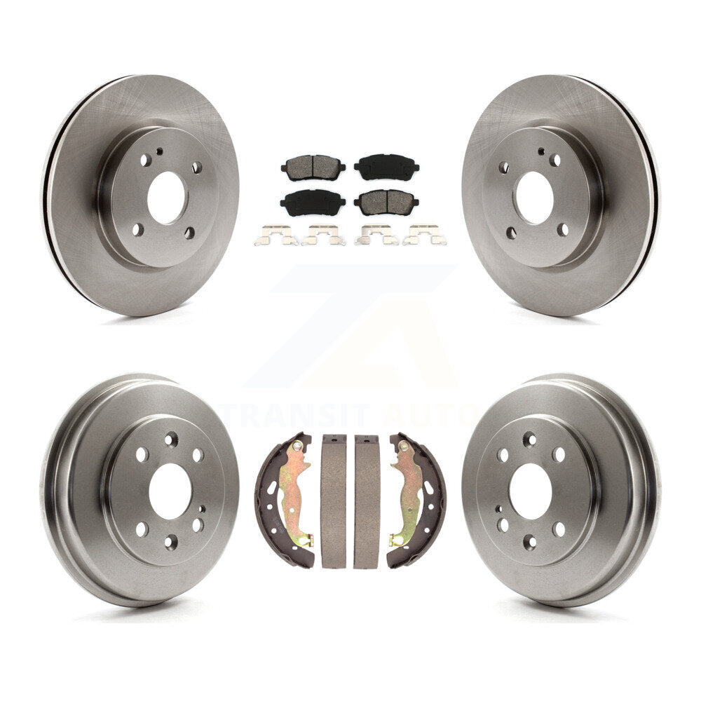 [Avant + Arrière] Kit de Disque et plaquette (semi-métallique) de frein pour 2011-2014 Mazda 2 K8S-103379