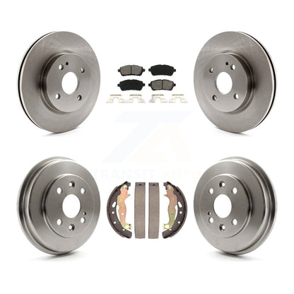 [Avant + Arrière] Kit de Disque et plaquette (semi-métallique) de frein pour 2011-2014 Mazda 2 K8S-103379