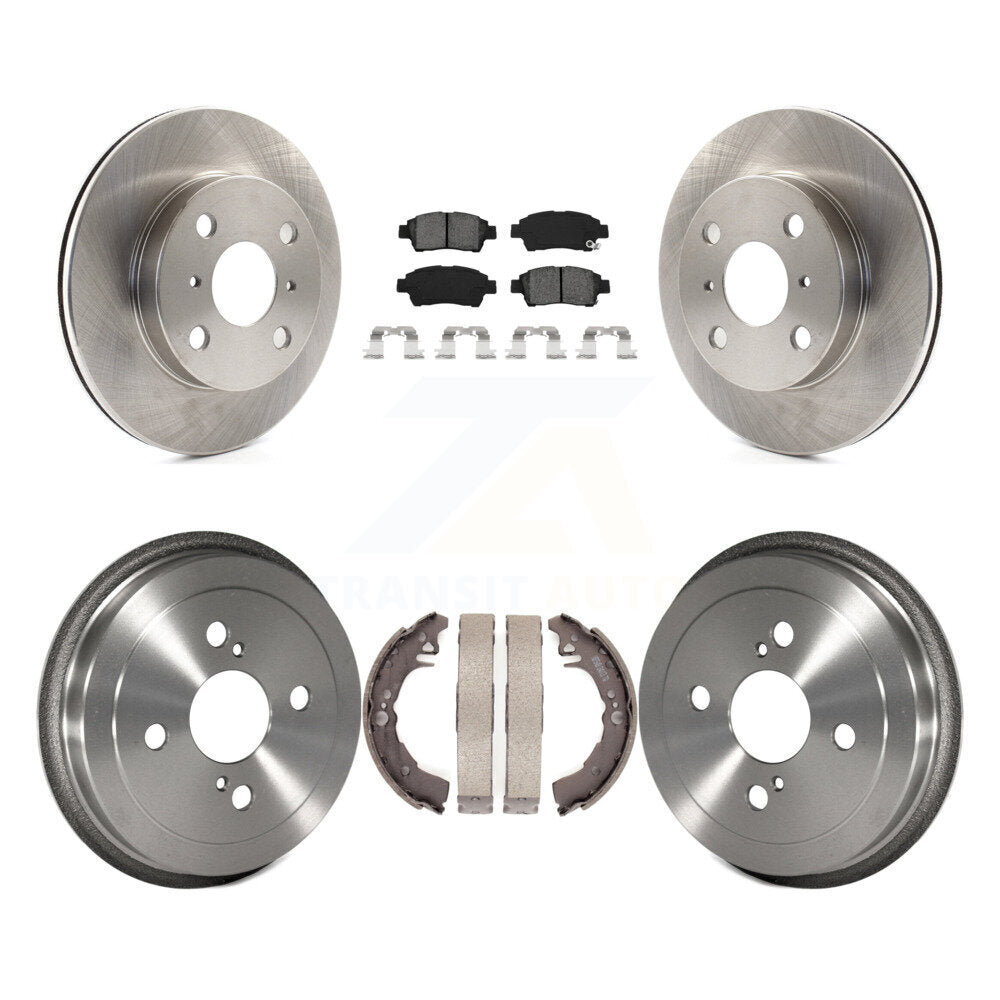 [Avant + Arrière] Kit de Disque et plaquette (semi-métallique) de frein pour 2000 Toyota Echo To 08 00 K8S-103381