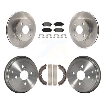 [Avant + Arrière] Kit de Disque et plaquette (semi-métallique) de frein pour 2000 Toyota Echo To 08 00 K8S-103381